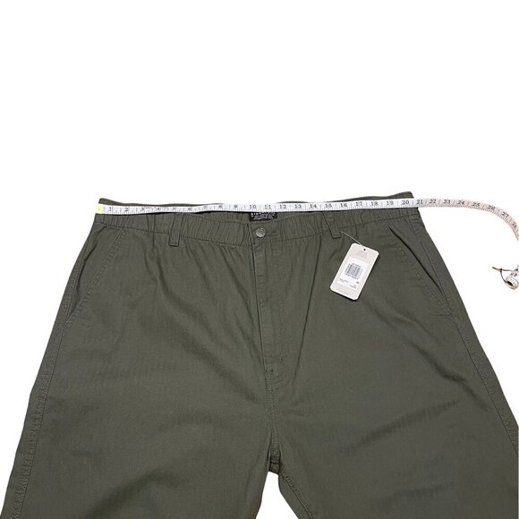 NWT Levi Strauss Signature Chino Olive Green Pants Straight Leg Elastic Size XXL - Picture 12 of 16